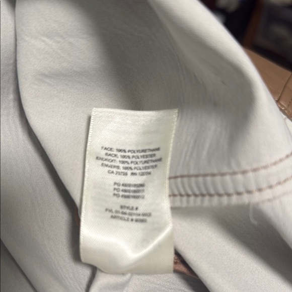 BABATON WOMEN'S TAN FAUX LEATHER JACKET SIZE SMALL - Picture 13 of 13